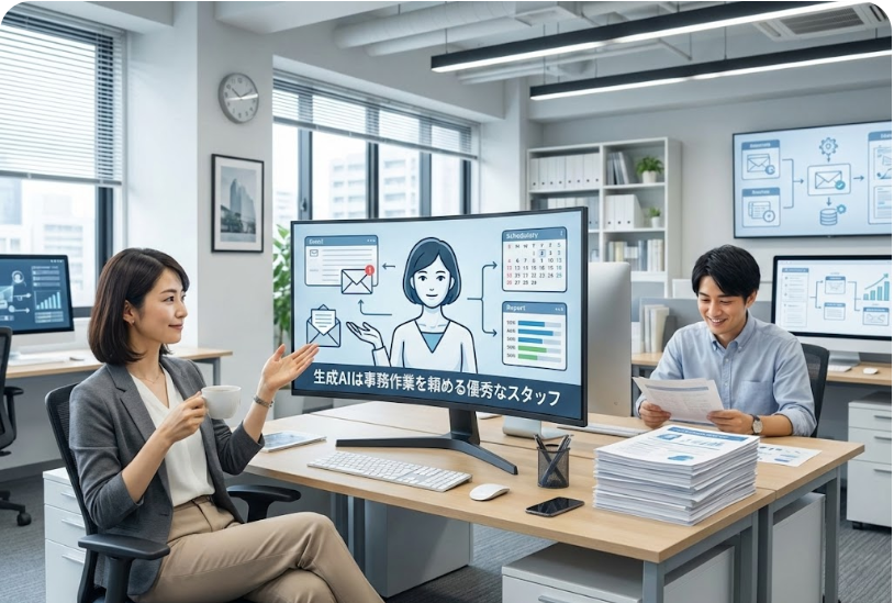 生成AIは事務作業を頼める優秀なスタッフ